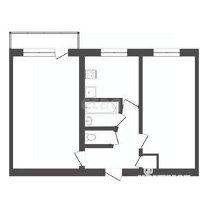 2-к квартира, вторичка, 46м2, 5/5 этаж