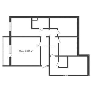 3-к квартира, вторичка, 81м2, 2/9 этаж