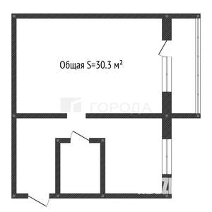 1-к квартира, вторичка, 30м2, 5/5 этаж