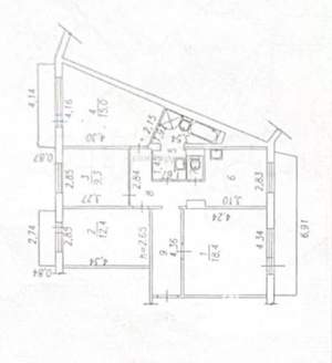 4-к квартира, вторичка, 86м2, 6/10 этаж