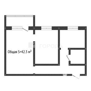2-к квартира, вторичка, 42м2, 3/5 этаж