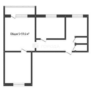 3-к квартира, вторичка, 60м2, 2/9 этаж