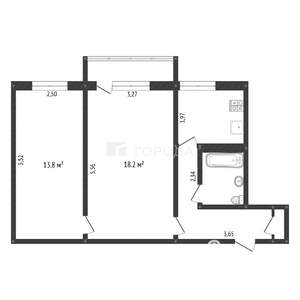 2-к квартира, вторичка, 47м2, 4/5 этаж