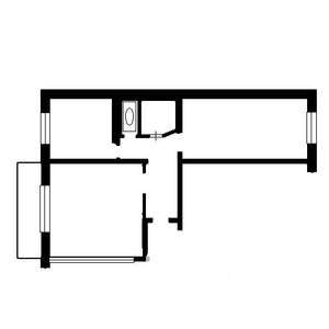 2-к квартира, вторичка, 55м2, 9/10 этаж