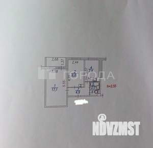 2-к квартира, вторичка, 43м2, 8/9 этаж