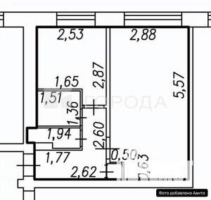 1-к квартира, вторичка, 30м2, 1/5 этаж