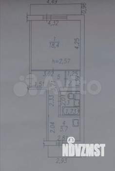 1-к квартира, вторичка, 36м2, 6/9 этаж