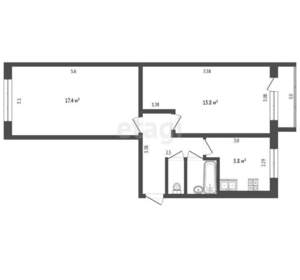 2-к квартира, вторичка, 48м2, 5/5 этаж