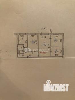 4-к квартира, вторичка, 62м2, 5/5 этаж