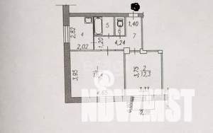 2-к квартира, вторичка, 48м2, 5/5 этаж