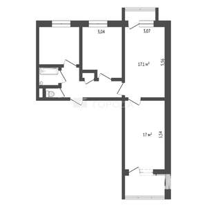 3-к квартира, вторичка, 67м2, 3/10 этаж