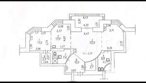 4-к квартира, вторичка, 131м2, 2/14 этаж