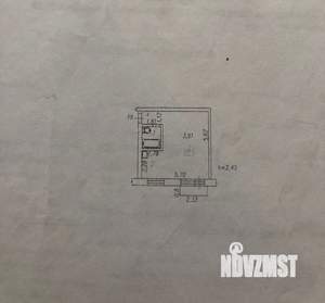 1-к квартира, вторичка, 31м2, 5/5 этаж