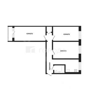 3-к квартира, вторичка, 61м2, 1/9 этаж