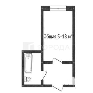 Студия квартира, вторичка, 18м2, 2/5 этаж