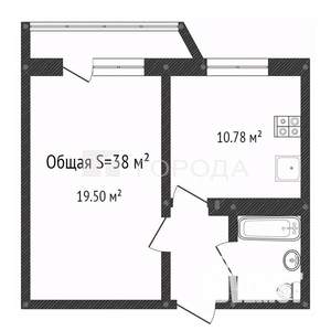 1-к квартира, вторичка, 38м2, 2/16 этаж