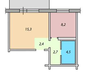 1-к квартира, вторичка, 33м2, 3/9 этаж