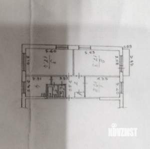 3-к квартира, вторичка, 61м2, 5/5 этаж
