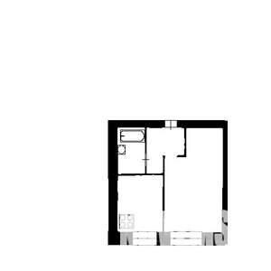 1-к квартира, вторичка, 36м2, 2/5 этаж