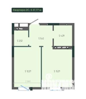 2-к квартира, вторичка, 38м2, 11/12 этаж