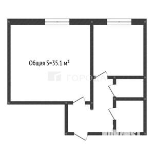 1-к квартира, вторичка, 35м2, 1/9 этаж
