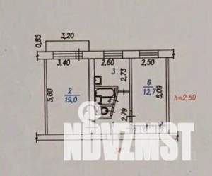 2-к квартира, вторичка, 47м2, 5/5 этаж
