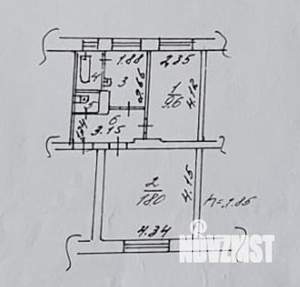 2-к квартира, вторичка, 39м2, 2/4 этаж
