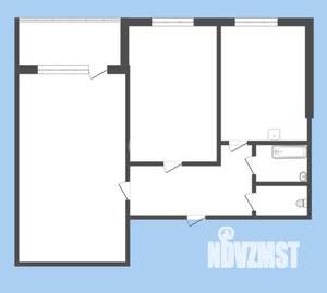 2-к квартира, вторичка, 45м2, 1/9 этаж