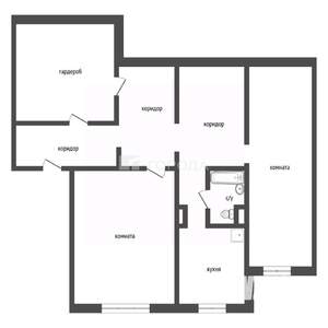 4-к квартира, вторичка, 115м2, 1/9 этаж
