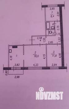 3-к квартира, вторичка, 65м2, 4/6 этаж