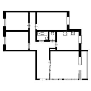 4-к квартира, вторичка, 80м2, 9/9 этаж