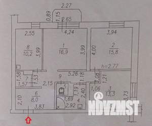 3-к квартира, вторичка, 81м2, 5/14 этаж