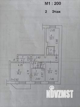 3-к квартира, вторичка, 70м2, 2/10 этаж