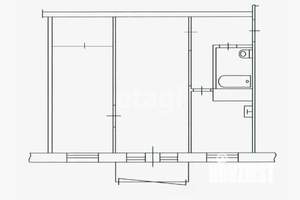 2-к квартира, вторичка, 47м2, 5/5 этаж