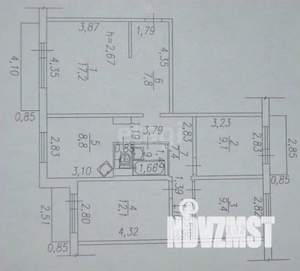 4-к квартира, вторичка, 77м2, 7/9 этаж