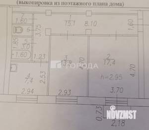2-к квартира, вторичка, 60м2, 3/5 этаж