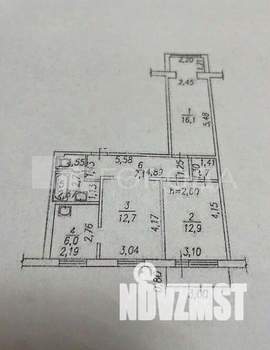 3-к квартира, вторичка, 62м2, 10/10 этаж
