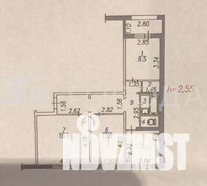 3-к квартира, вторичка, 66м2, 2/9 этаж