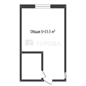 Студия квартира, вторичка, 16м2, 3/5 этаж