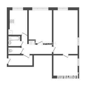 3-к квартира, вторичка, 57м2, 1/9 этаж