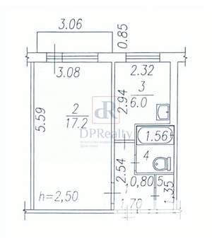 1-к квартира, вторичка, 31м2, 4/5 этаж