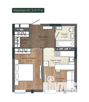 2-к квартира, вторичка, 38м2, 11/12 этаж