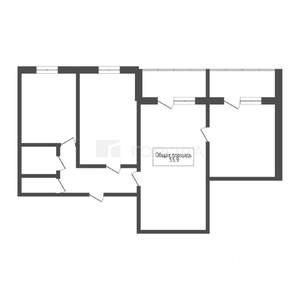 3-к квартира, вторичка, 56м2, 9/9 этаж