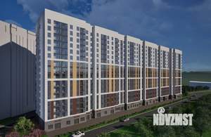 1-к квартира, строящийся дом, 43м2, 16/16 этаж