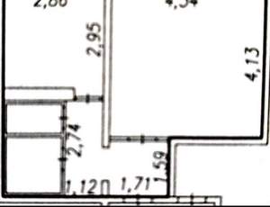 1-к квартира, вторичка, 36м2, 1/9 этаж
